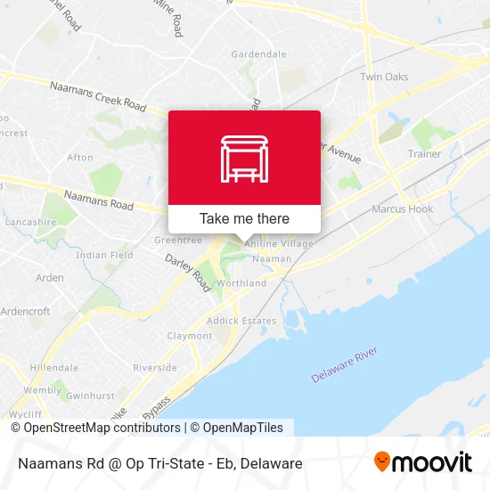 Mapa de Naamans Rd @ Op Tri-State - Eb