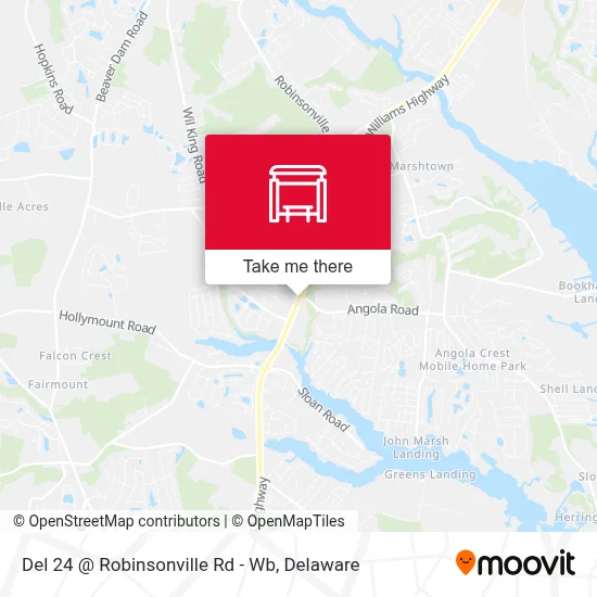 Del 24 @ Robinsonville Rd - Wb map