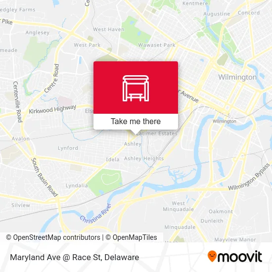 Maryland Ave @ Race St map