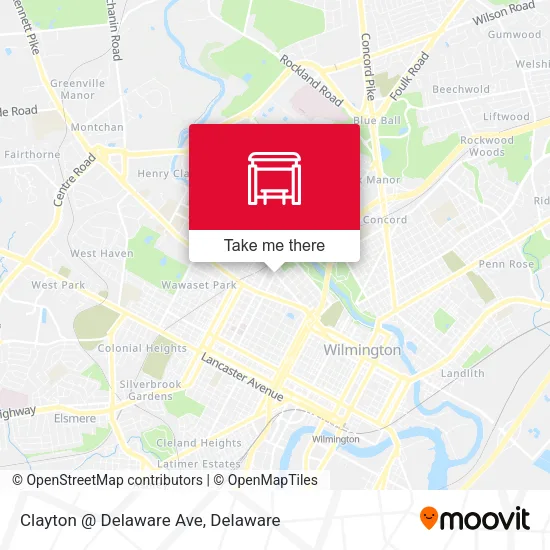 Mapa de Clayton @ Delaware Ave