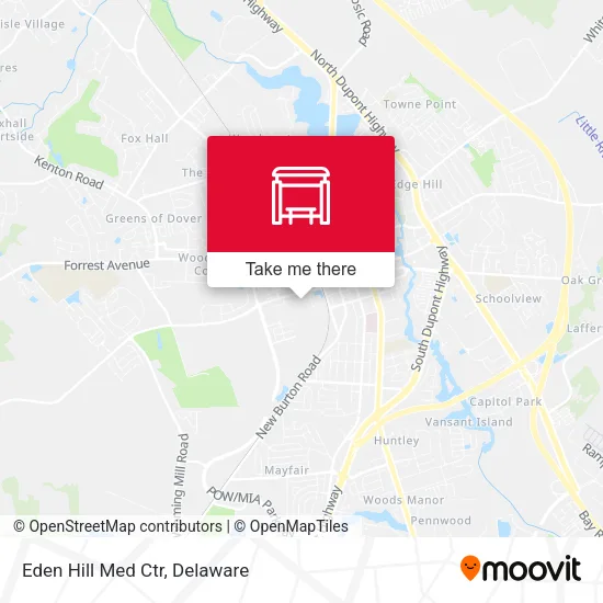 Eden Hill Med Ctr map