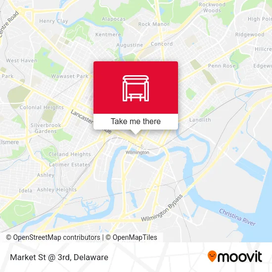 Mapa de Market St @ 3rd