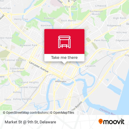 Mapa de Market St @ 9th St