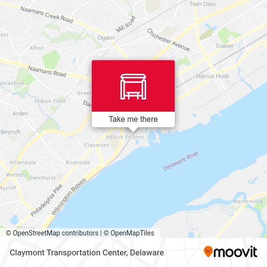 Claymont Transportation Center map