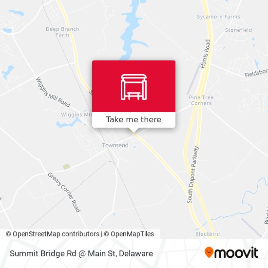 Summit Bridge Rd @ Main St map