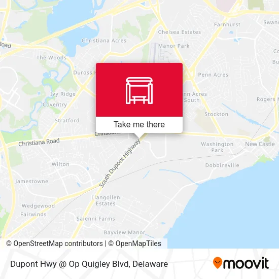 Mapa de Dupont Hwy @ Op Quigley Blvd