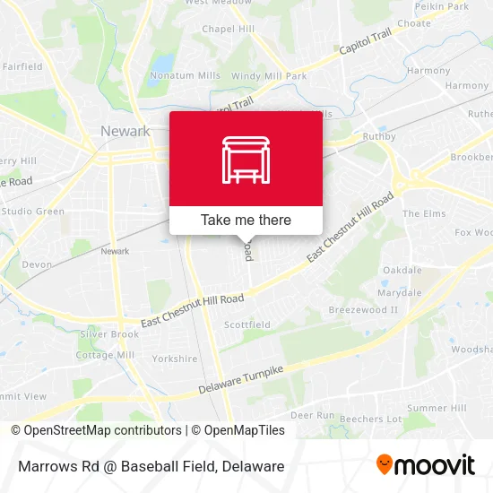 Mapa de Marrows Rd @ Baseball Field