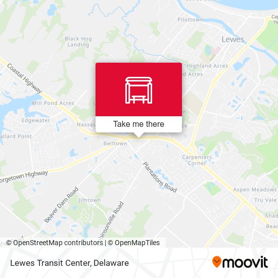 Mapa de Lewes Transit Center