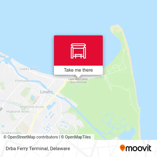 Drba Ferry Terminal map