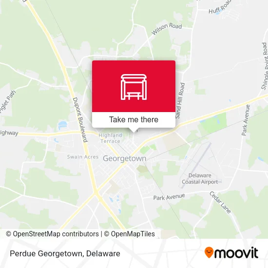 Perdue Georgetown map