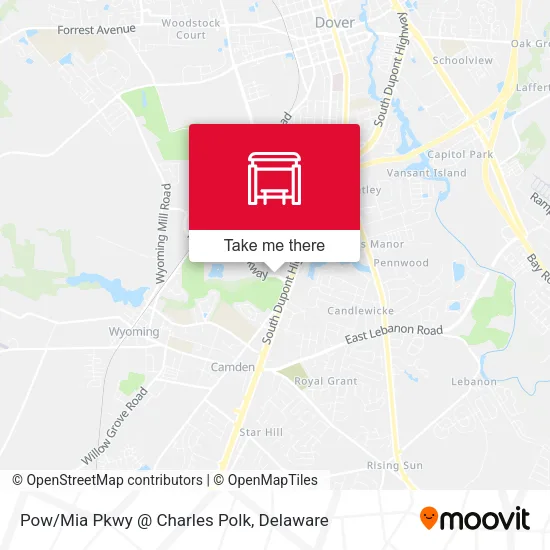 Pow/Mia Pkwy @ Charles Polk map
