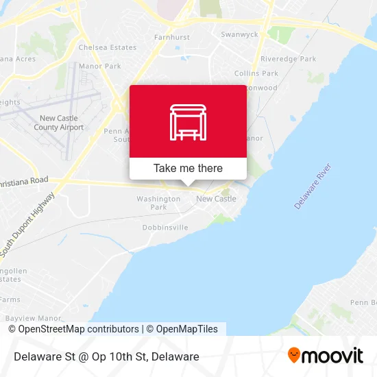 Mapa de Delaware St @ Op 10th St