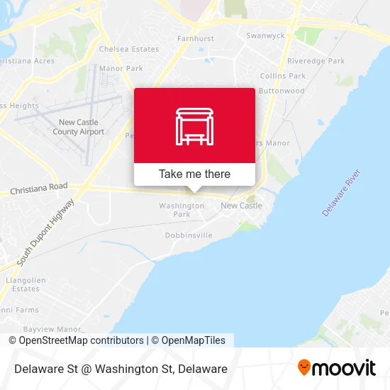 Delaware St @ Washington St map