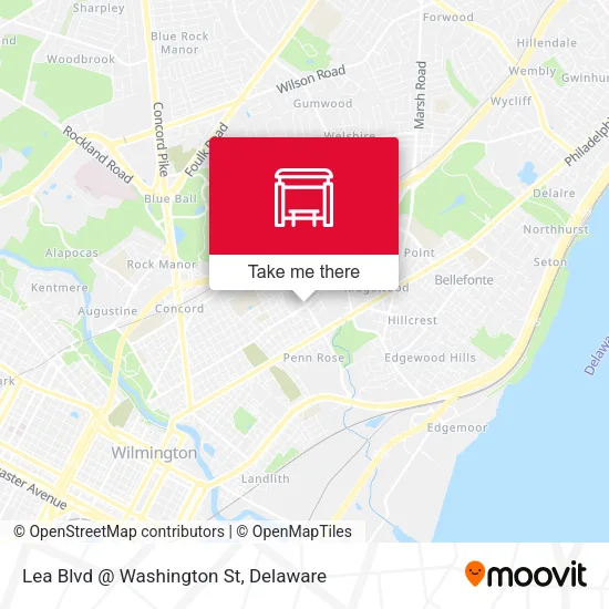 Mapa de Lea Blvd @ Washington St