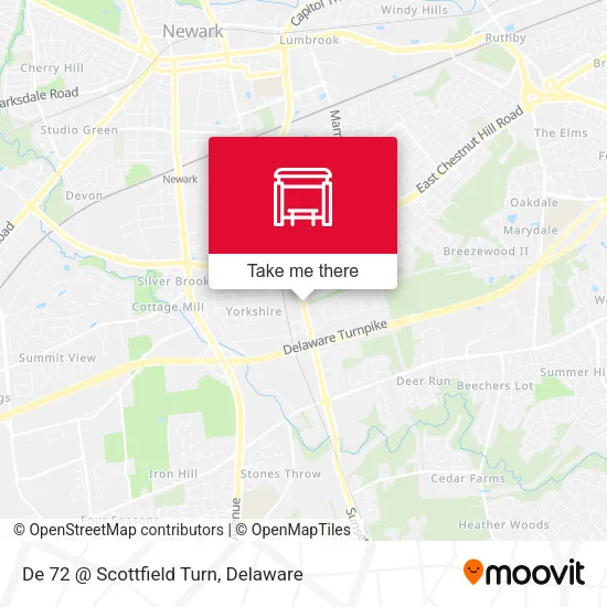 De 72 @ Scottfield Turn map