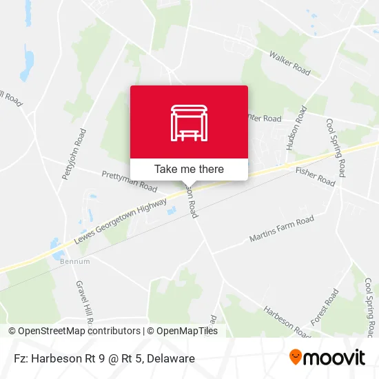 Mapa de Fz: Harbeson Rt 9 @ Rt 5