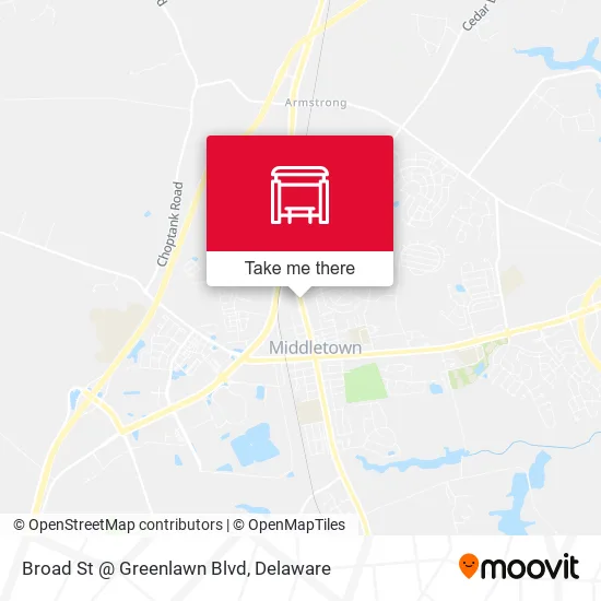 Mapa de Broad St @ Greenlawn Blvd