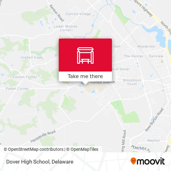 Dover High School map