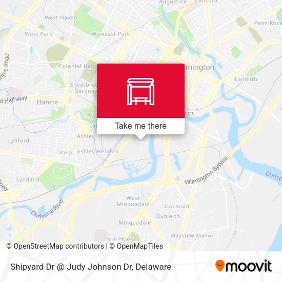 Shipyard Dr @ Judy Johnson Dr map