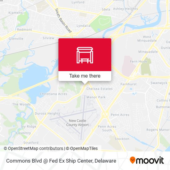 Commons Blvd @ Fed Ex Ship Center map