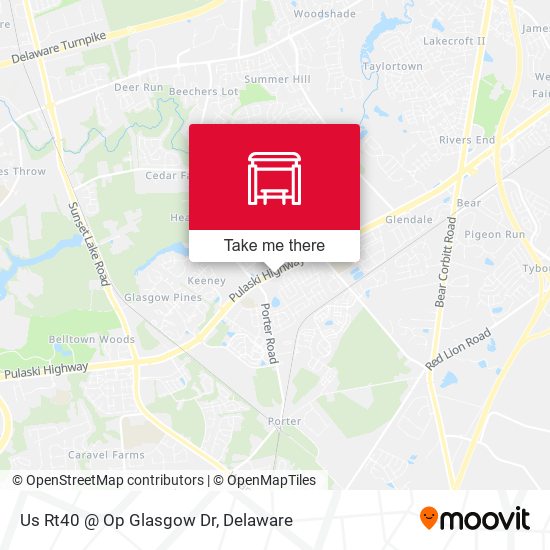 Us Rt40 @ Op Glasgow Dr map
