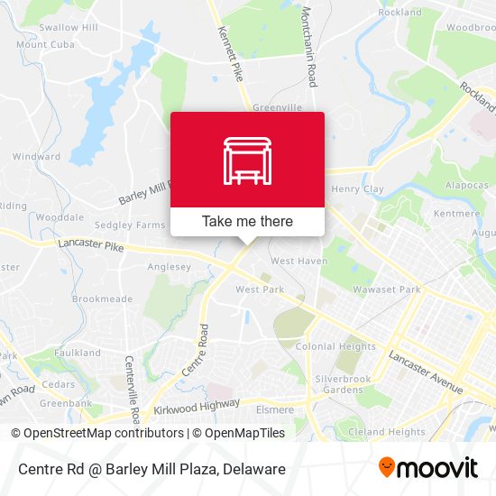 Centre Rd @ Barley Mill Plaza map