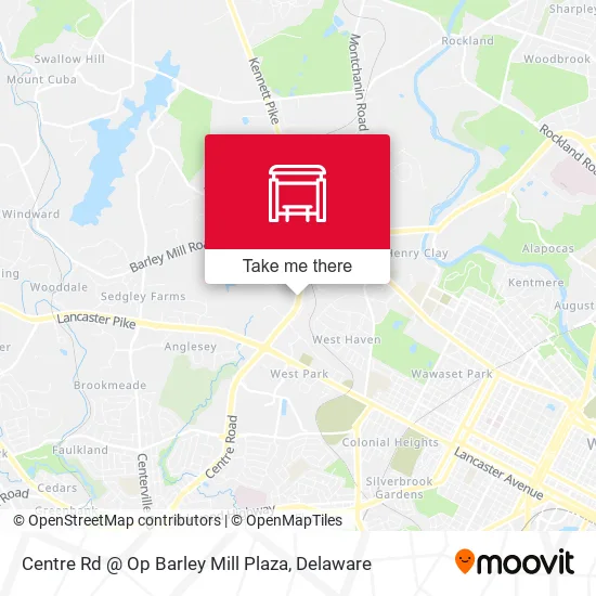Mapa de Centre Rd @ Op Barley Mill Plaza