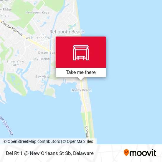 Mapa de Del Rt 1 @ New Orleans St Sb