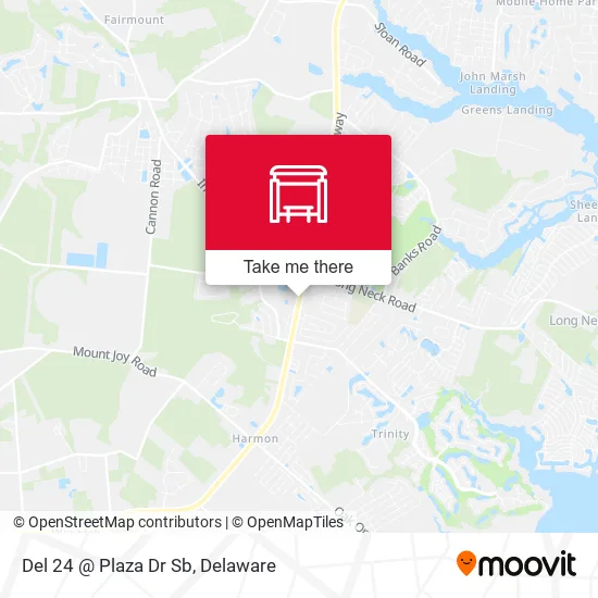 Del 24 @ Plaza Dr Sb map