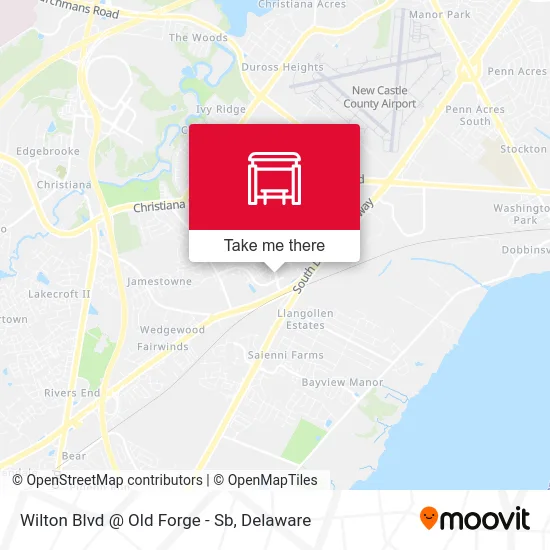 Wilton Blvd @ Old Forge - Sb map