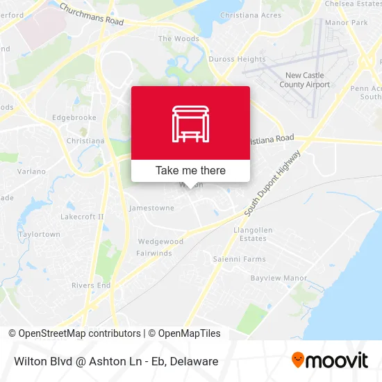 Wilton Blvd @ Ashton Ln - Eb map