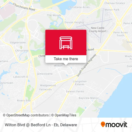 Wilton Blvd @ Bedford Ln - Eb map