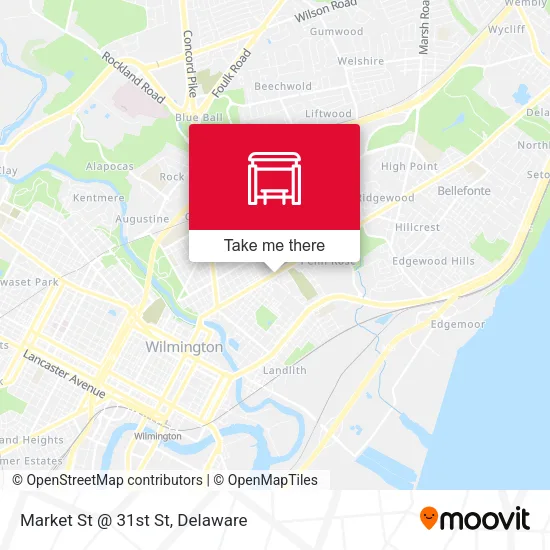 Mapa de Market St @ 31st St