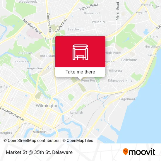 Mapa de Market St @ 35th St