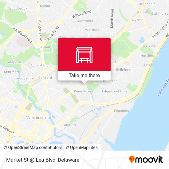 Mapa de Market St @ Lea Blvd