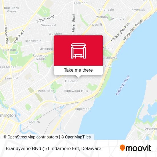 Brandywine Blvd @ Lindamere Ent map