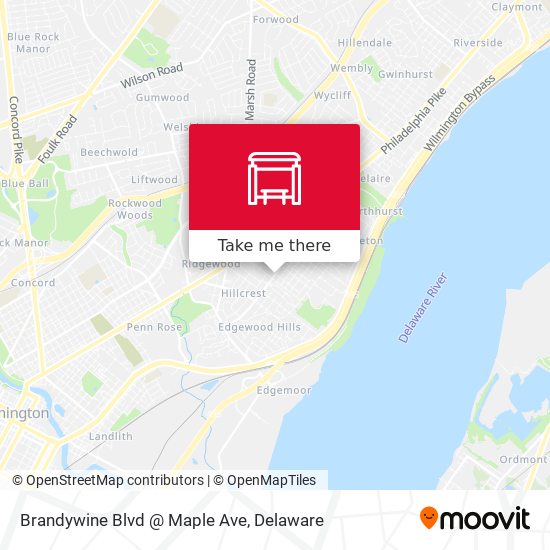 Brandywine Blvd @ Maple Ave map
