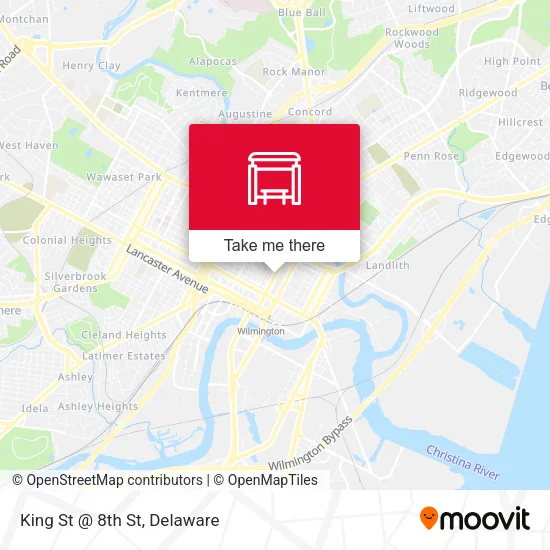 Mapa de King St @ 8th St