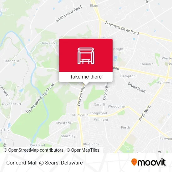 Mapa de Concord Mall @ Sears
