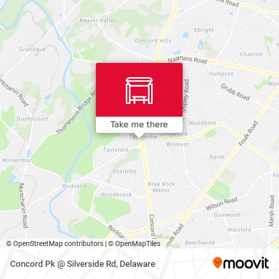 Concord Pk @ Silverside Rd map
