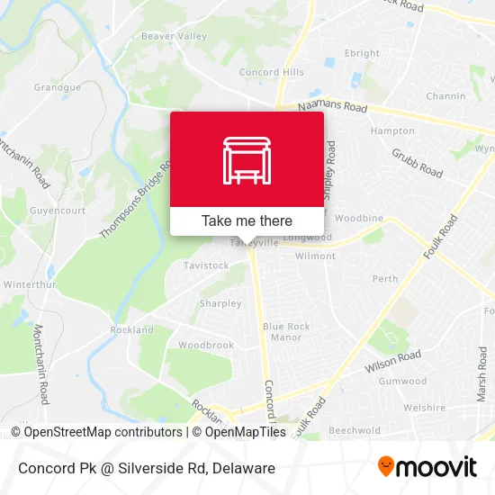 Mapa de Concord Pk @ Silverside Rd