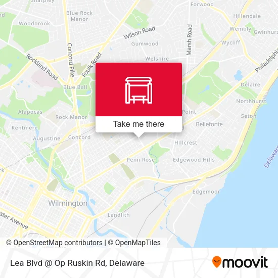 Mapa de Lea Blvd @ Op Ruskin Rd
