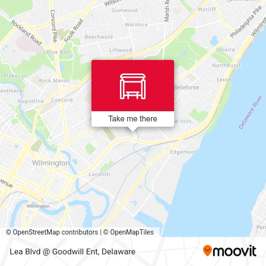 Mapa de Lea Blvd @ Goodwill Ent