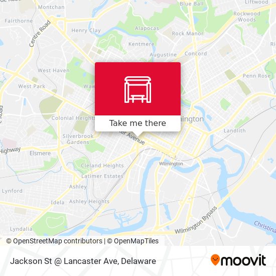 Mapa de Jackson St @ Lancaster Ave