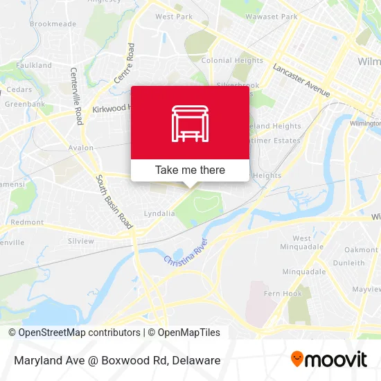 Mapa de Maryland Ave @ Boxwood Rd