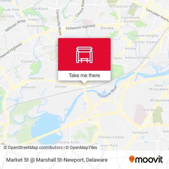 Market St @ Marshall St-Newport map