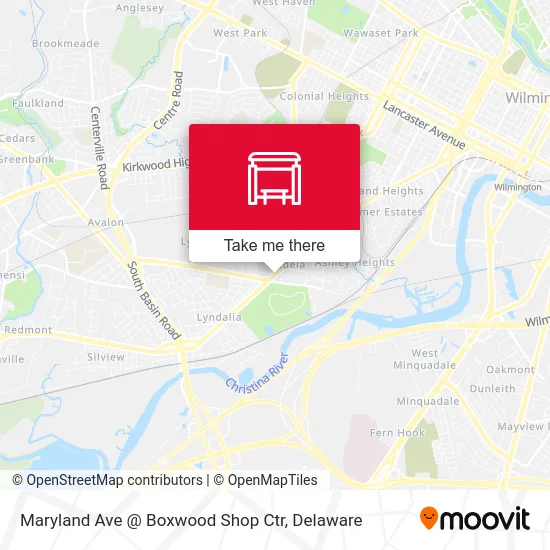 Maryland Ave @ Boxwood Shop Ctr map