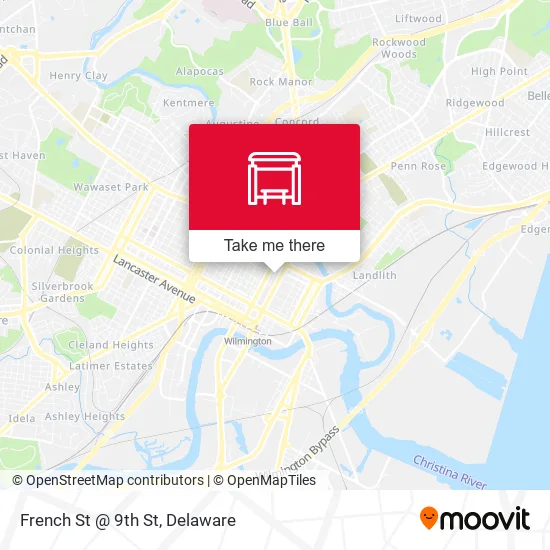 Mapa de French St @ 9th St
