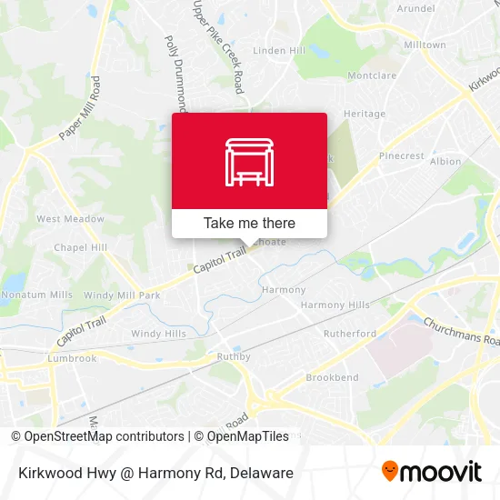 Mapa de Kirkwood Hwy @ Harmony Rd