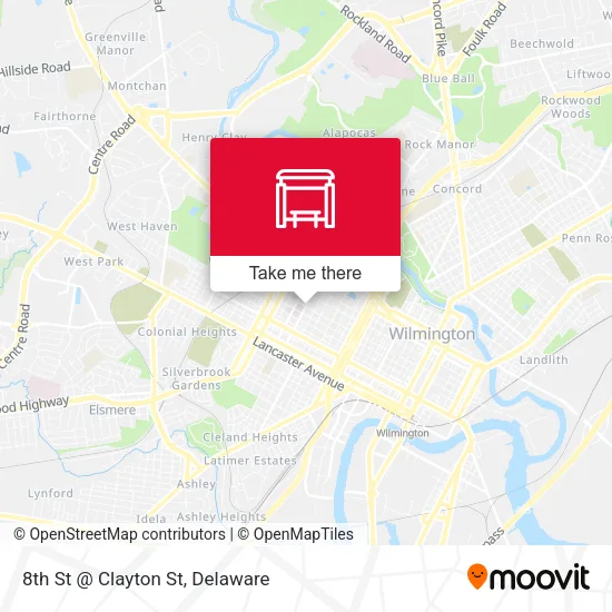 Mapa de 8th St @ Clayton St